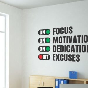 Focus / Motivation - 3D Office Wall Art