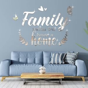 Family Letter Quotes Wall Art | Acrylic 3D Wall Decor