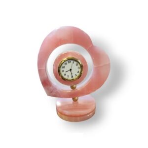 Onyx Heart Marble Handmade Table Clock