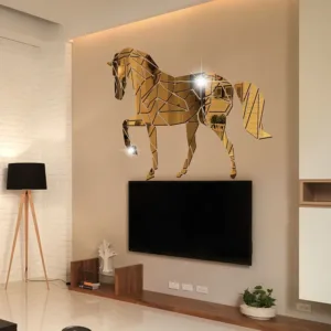 Acrylic Horse Mirror Wall Art Shiny Large