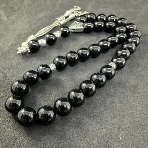 Onyx Prayer Beads Pure Black - Natural Stone Tasbih